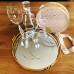 Σετ κουμπάρου γάμου με δίσκο καθρέφτη