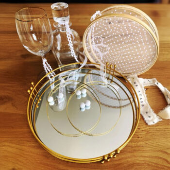 Σετ κουμπάρου γάμου με δίσκο καθρέφτη