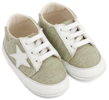 Βαπτιστικό Παπούτσι Αγκαλιάς BABYWALKER - MI1135-LIGHT GREEN-WHITE