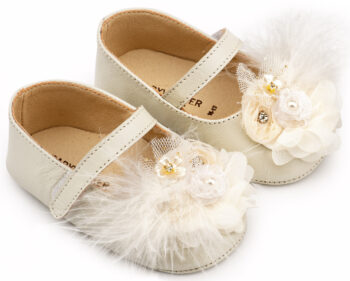 Βαπτιστικό Παπούτσι Αγκαλιάς BABYWALKER MI1663-IVORY