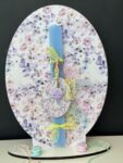 Πασχαλινή Λαμπάδα Floral με Κολιέ Μονόκερο